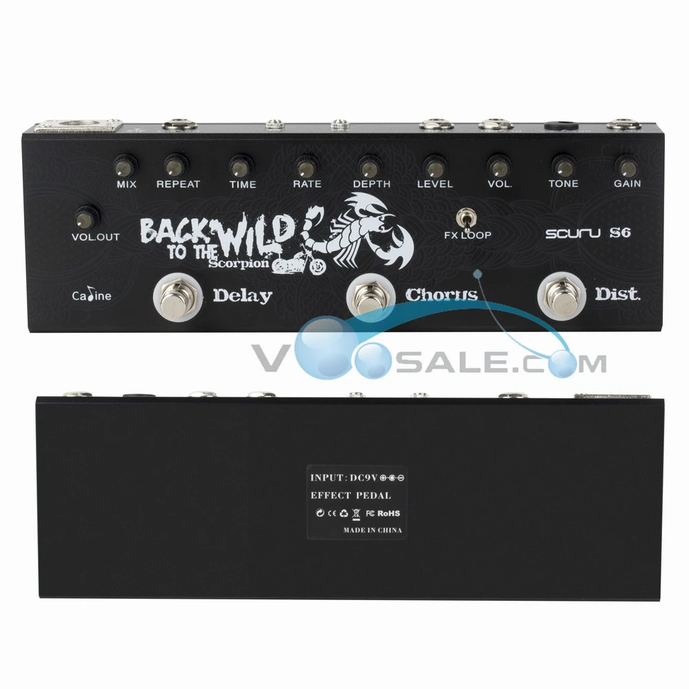 

Caline S6 Multi Effect Pedal 9V DI Amp Modelling Pedal Guitar Multi Pedal Effect Guitar Accessories Guitar Part Good Quality