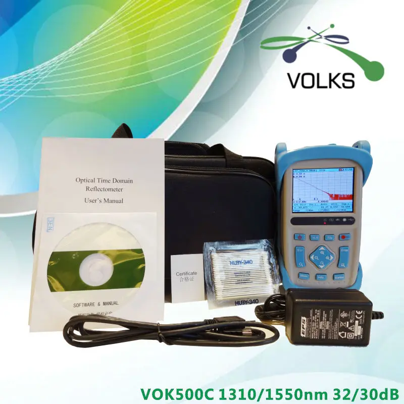 

Optical Fiber Test Instrument OTDR VOK500C 160km 32/30dB Free Shipping