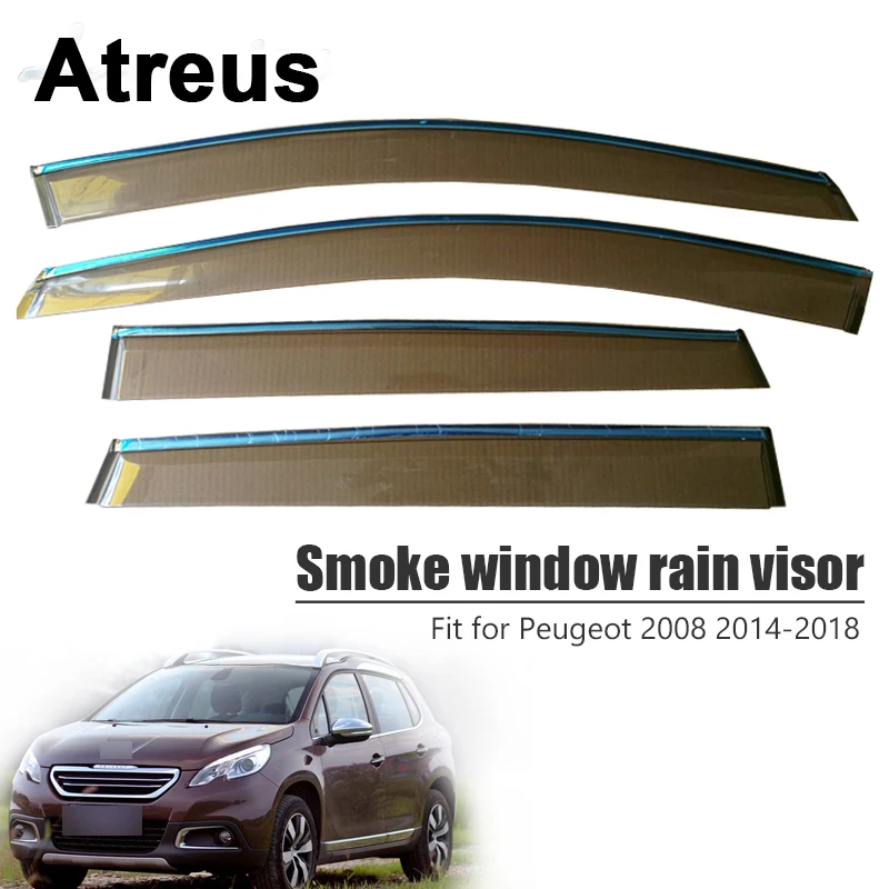 Atreus для Peugeot 2008 2014 2015 2016 2017 2018 автомобильные аксессуары дверь дым Окно