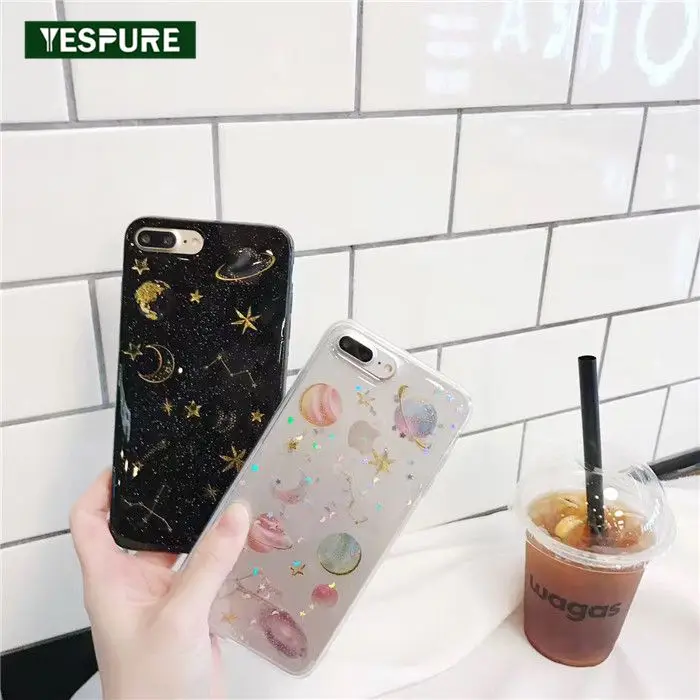 YESPURE оптовая продажа блестящие прозрачные Аксессуары для мобильных телефонов из