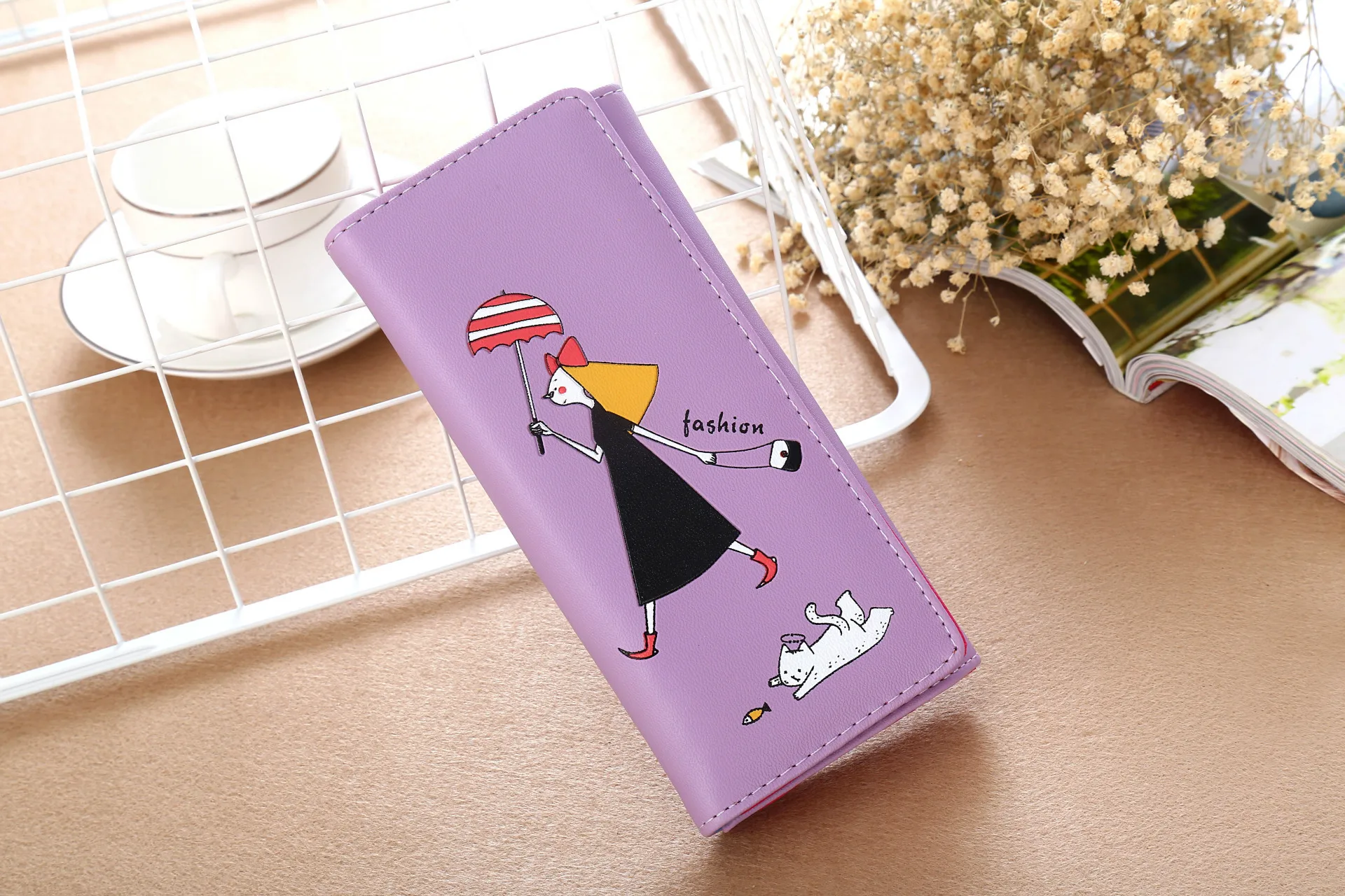 Женский кошелек, Модный женский модный кошелек с рисунком, сумка для мобильного телефона