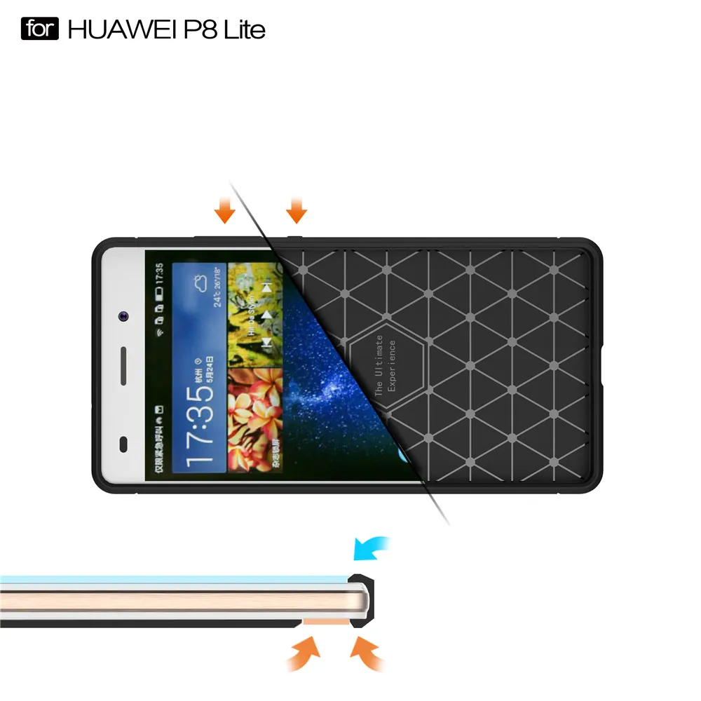 Чехол для телефона Coque etui Huawei P8 Lite P8Lite чехол ale-l21 ale-l23 TPU силиконовый Hauwei Huawai Huawey |