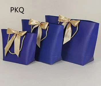 Новые свадебные подарочные пакеты цветная упаковка коробка с лентой день рождения подарочный мешок бумажный настоящий мешок для конфет/одежда 20шт