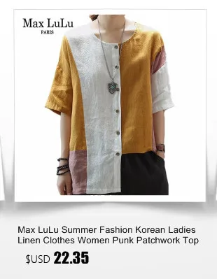 Max LuLu осень, модная Корейская Дизайнерская Женская длинная одежда, женские хлопковые топы и блузки, винтажные негабаритные рубашки с принтом