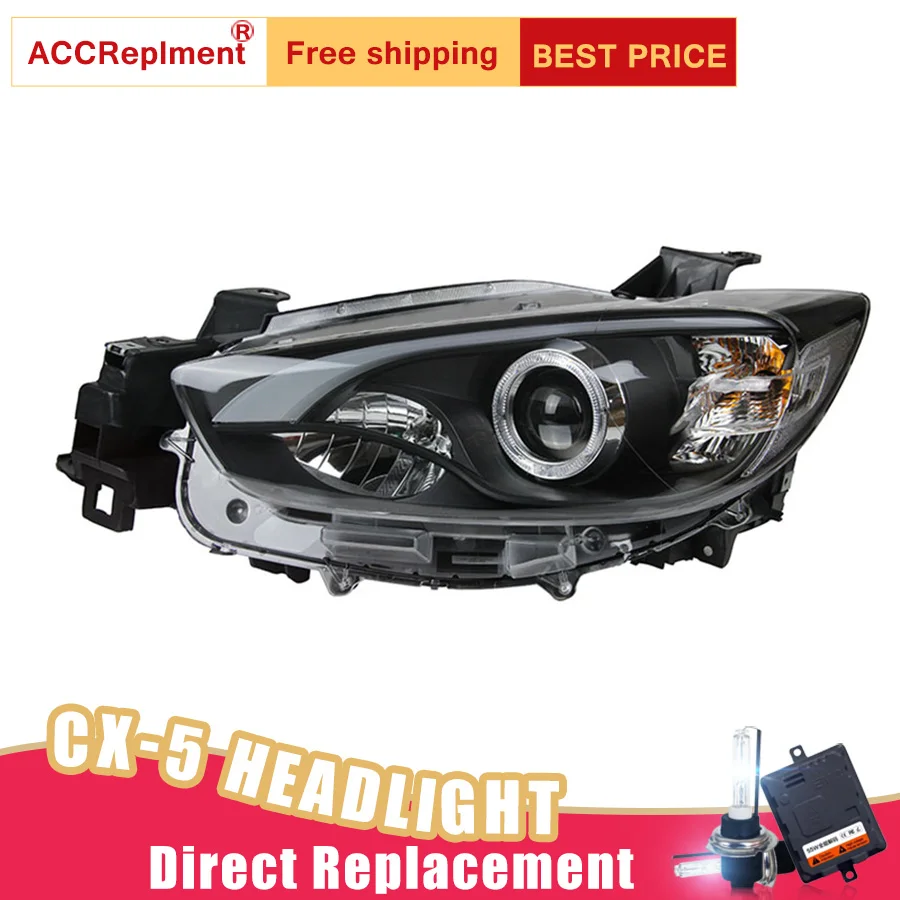 

2Pcs LED Headlights For Mazda CX-5 2013-2015 led car lights Angel eyes xenon HID KIT Fog lights LED Daytime Running Lights