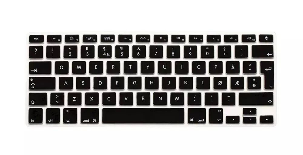 Норвежская силиконовая Европейская клавиатура чехол для Apple macbook Air Pro Retina 13 15 17