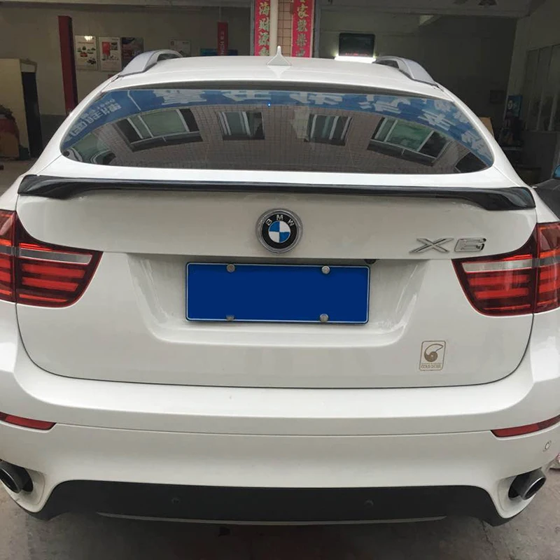 MP стиль для BMW X6 E71 спойлер из углеродного волокна 2008 2015 задний багажник крылья M