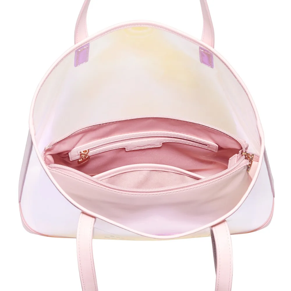 JUST STAR Brand Women's TPU Shoulder Bags Female Transparent Beach Summer Handbags Ladies Fashion Colorful Jelly Tote Purse | Багаж и