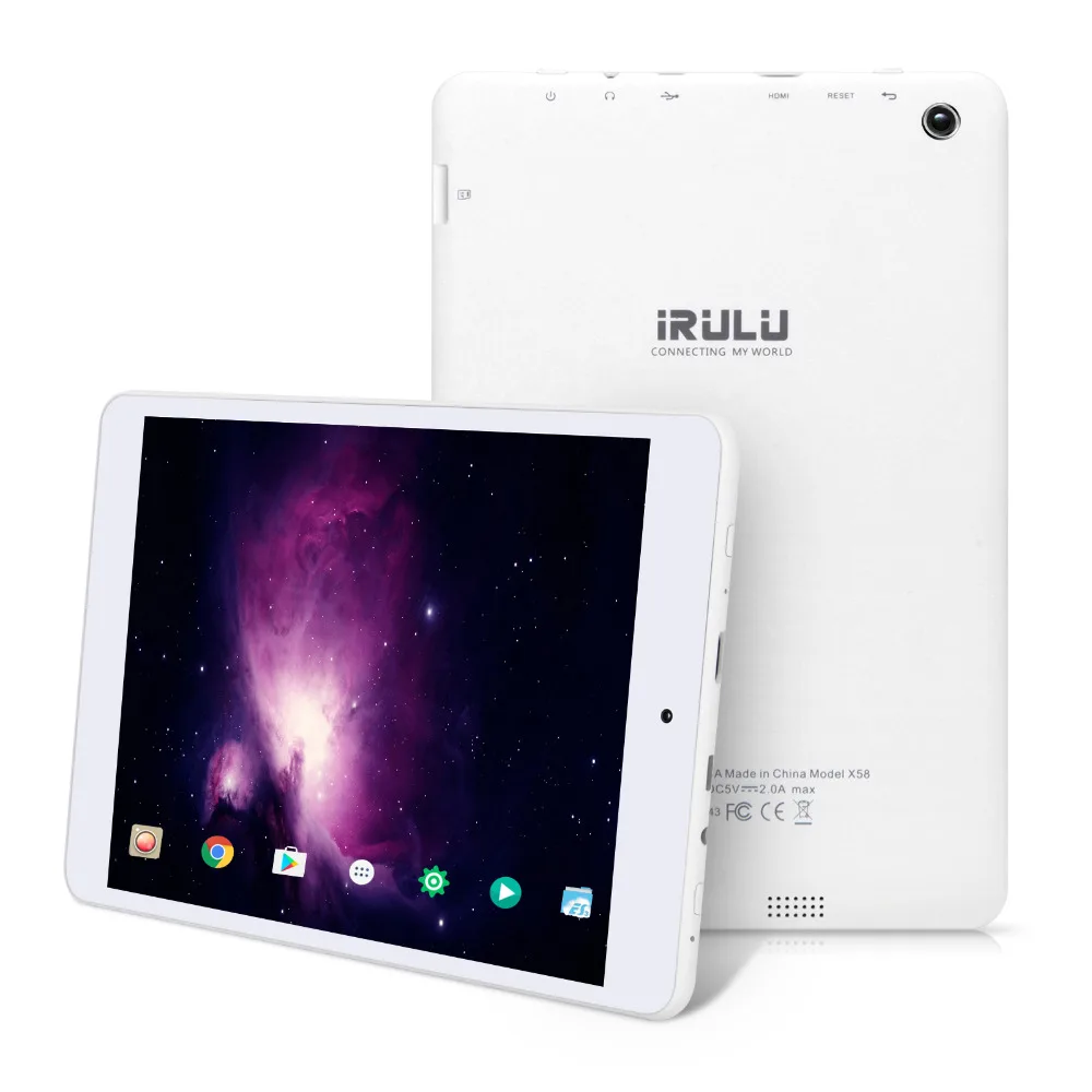 Оригинальный iRULU eXpro 58 S Tablet 7 85 &quotips HD Дисплей Android 0 Доль Cam 64 бита 4 ядра 1 ГБ /16 4200 мАч