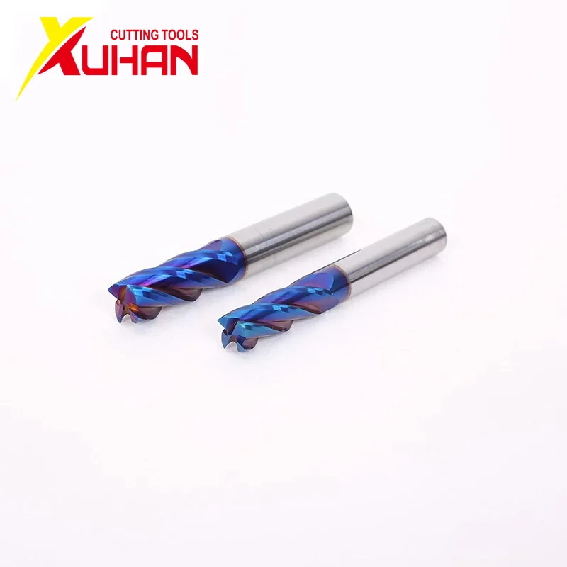 HRC65 4 Флейта endmills сплав покрытие Вольфрамовая сталь инструмент Cnc Maching Endmill XUHAN