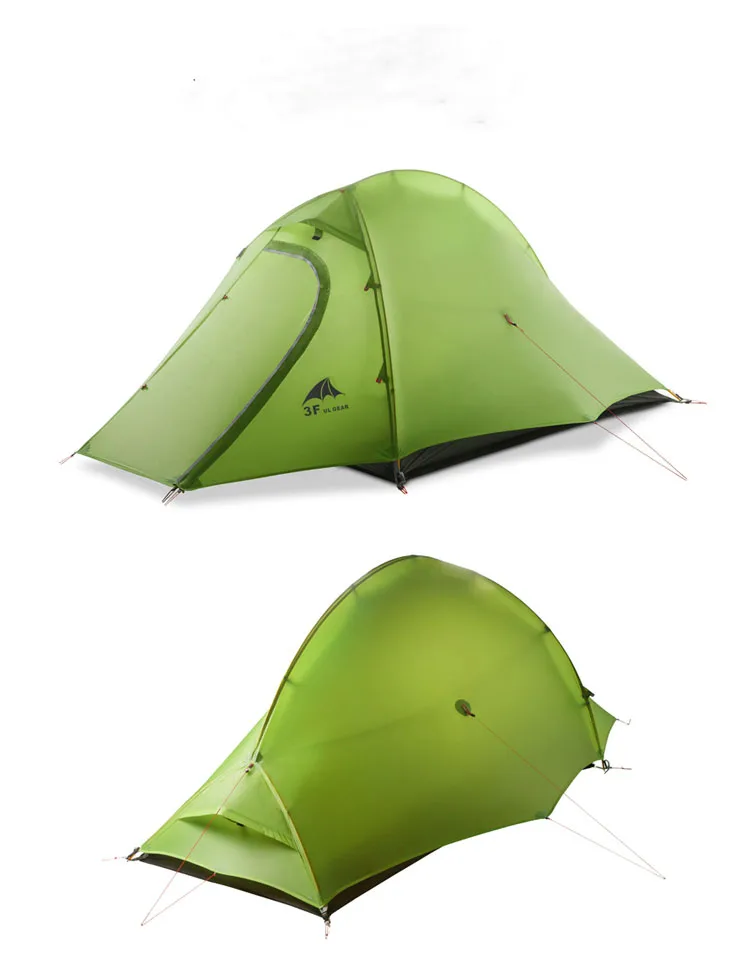 3F UL GEAR Открытый Сверхлегкий Carpas 15D Кемпинг Палатка 1-2 человек 4 сезона Tenda Tente Пешие прогулки рыбалка пляж barracas para кемпинг
