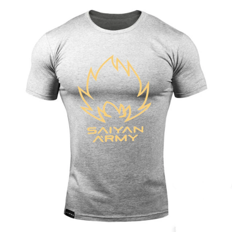 Super Saiyan Goku Training Camouflage T Shirt Summer Dragon Ball Men Military T-shirts Raglan Football Sports Short T shirt