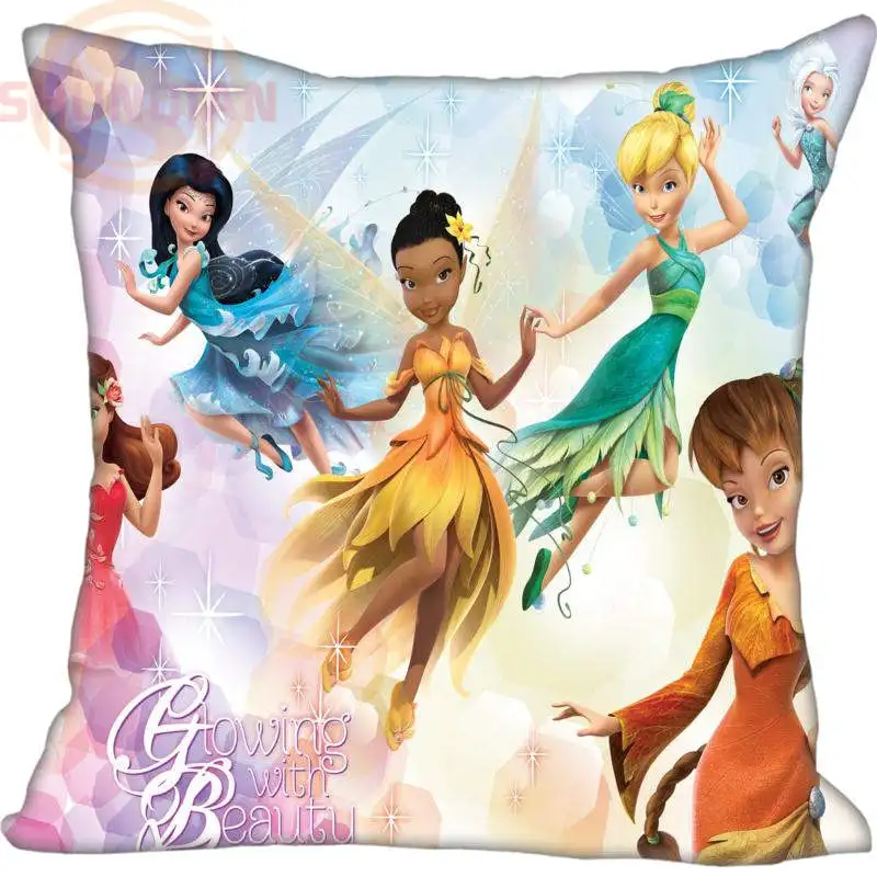 Модный бутик на заказ милый Tinkerbell квадратная наволочка модный Индивидуальный Дизайн наволочки - Цвет: Темный хаки