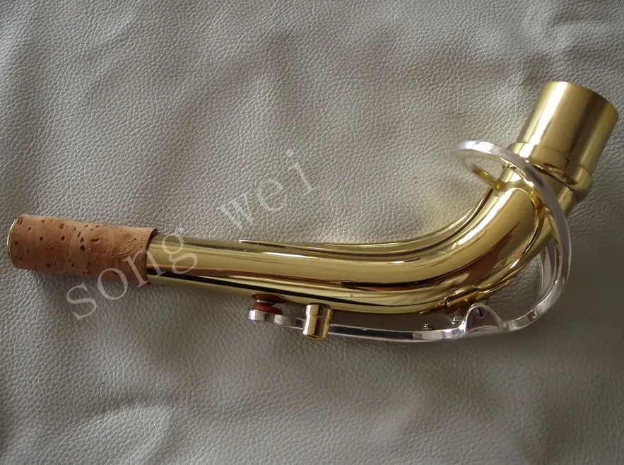 

Alto Eb saxophone neck Golden body + silver plated keys