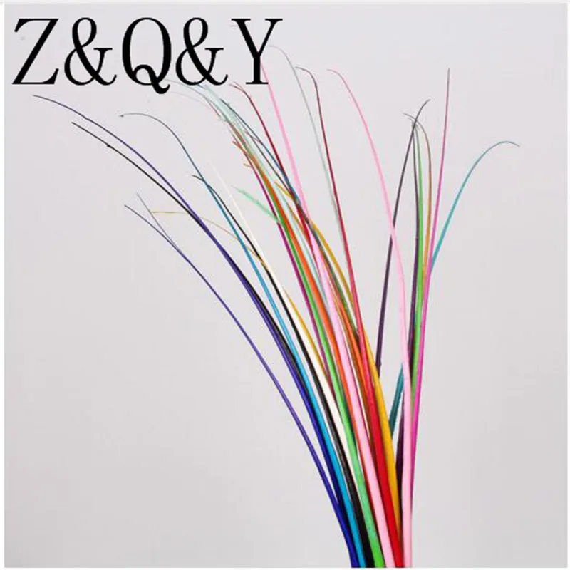 Z &amp Q Y натуральный 50 10 цветов 35-40 см (14-16 дюймов) смешанный цвет страусиное перо