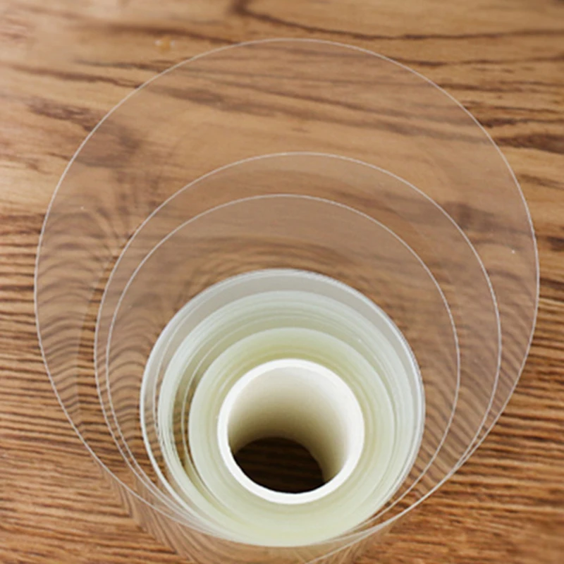 Прозрачная пластиковая лента для упаковки тортов сделай сам| |