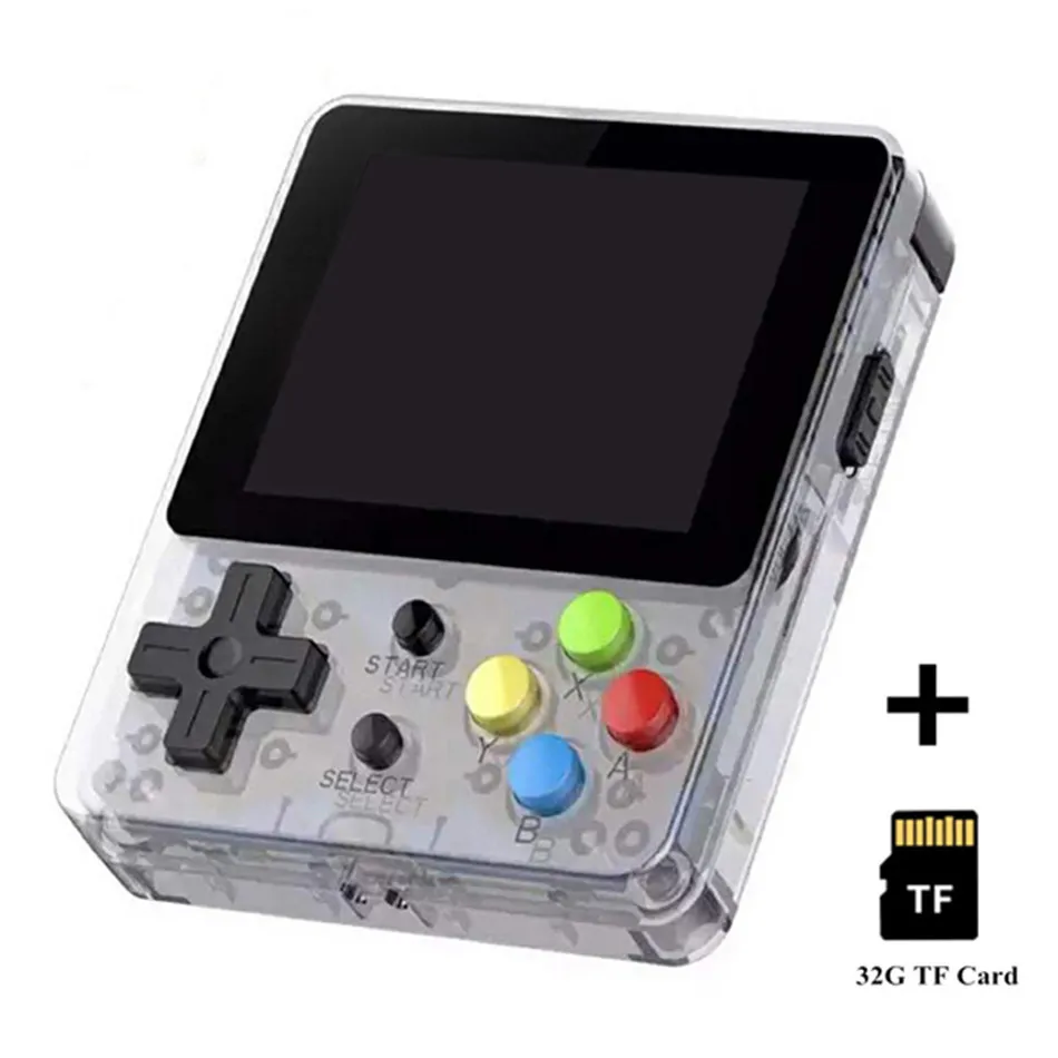 White add 32GB card LDK игровая консоль с открытым исходным кодом LDK, 2,6 дюймовый экран, мини портативная игровая консоль, ностальгические Детские ретро мини Семейные ретро-консоли - Color: White add 32GB card