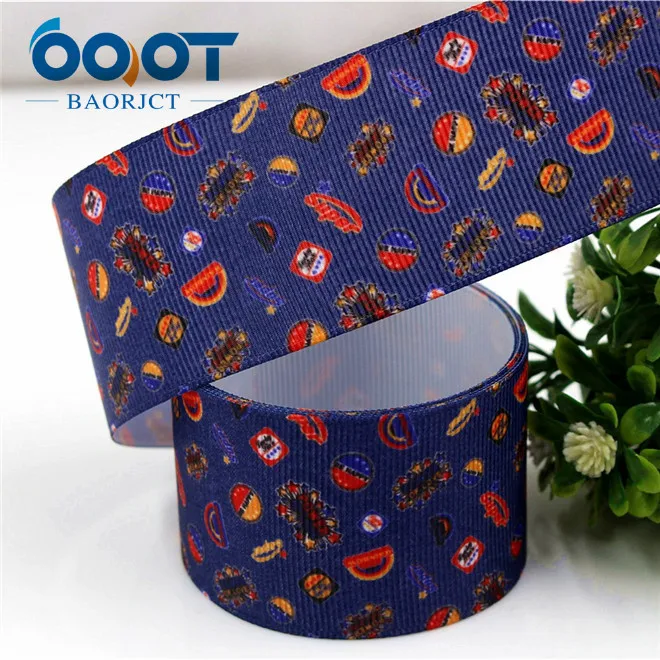 OOOT BAORJCT 177206, 38 мм, 10 ярдов/партия, Мультяшные ленты, Термотрансферная печать, свадебные аксессуары, сделай сам, материал ручной работы - Цвет: 7