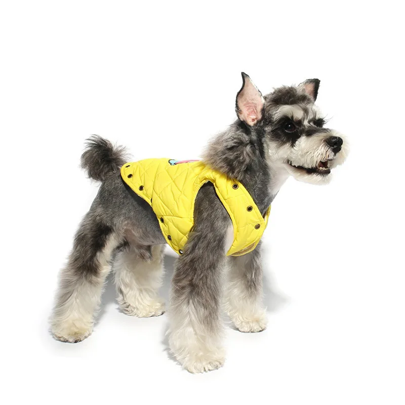dog Clothes Poodle Vest Autumn Winter Dress Than Bear Schnauzer Puppy Kitty Thickening Pets Bipod Cotton-padded |