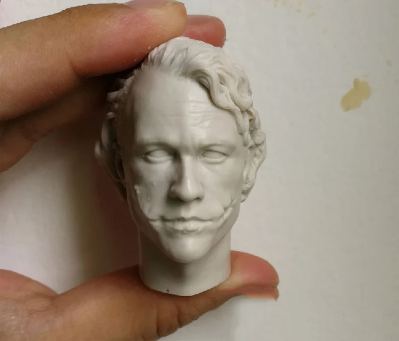1/6 весы Creg 2 0 Joker Heath Ledger Неокрашенная Лепка для головы|Игровые фигурки и