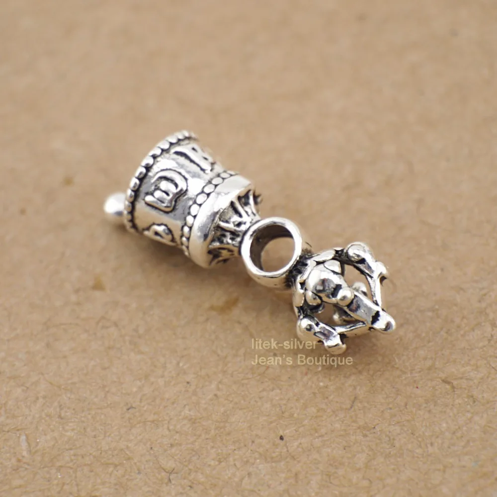 925 пробы Серебряный Тибетский буддизм Vajra Bell Dorje DIY Подвеска A2636 | Украшения и