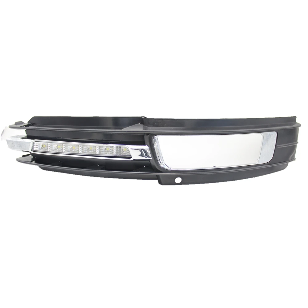 2 шт. Автомобильный светодиодный DRL для Audi A6 C6 2009 2010 2011 Автомобильная накладка на Противотуманные фары с светодиодный DRL дневные ходовые огни с проводом жгута