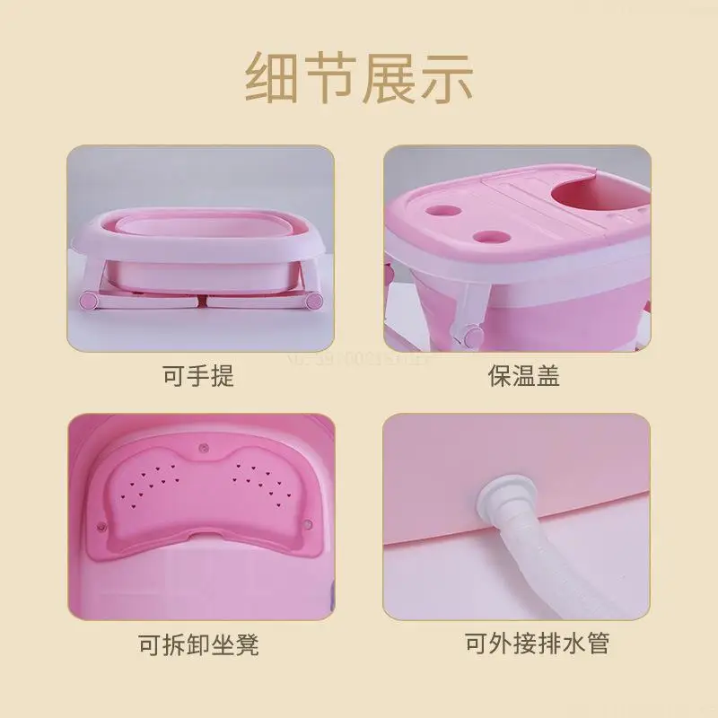 Складной детский бассейн надувная ванна для детей складной пластиковый бак