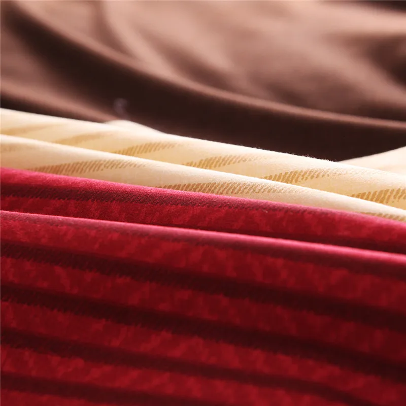 Красно коричневые комплекты постельного белья в клеточку двухслойная хлопковая