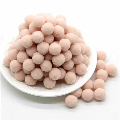 36 Beige 100 шт. 10/15/20/25 мм Мини пышная Нижняя Pom Poms помпонами ручной работы для детей игрушки свадебные Рождественский Декор DIY товары для шитья и рукоделия - Цвет: 36 Beige
