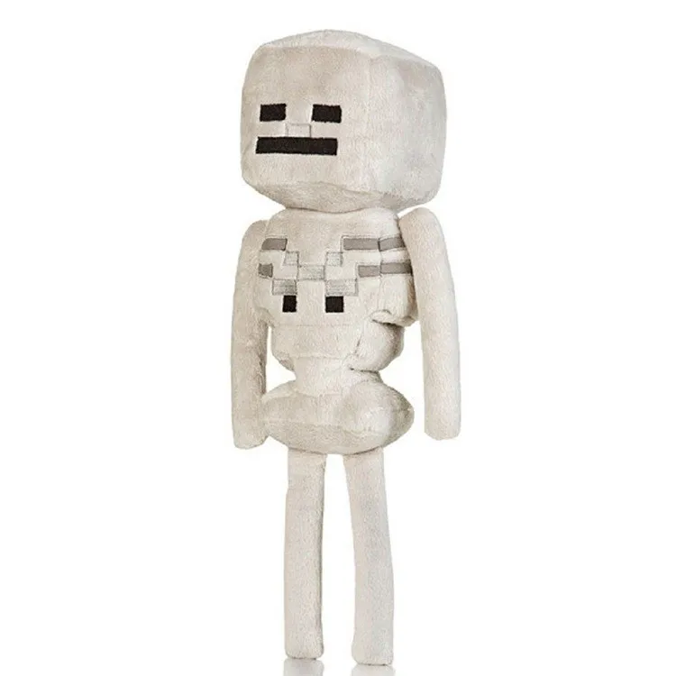 24CM Skeleton Шахта 16 см Хэллоуин красный глаз призрак высокое качество игры Мягкие плюшевые игрушки Рождество мультфильм милые куклы Коллекция Подарки - Цвет: 24CM Skeleton