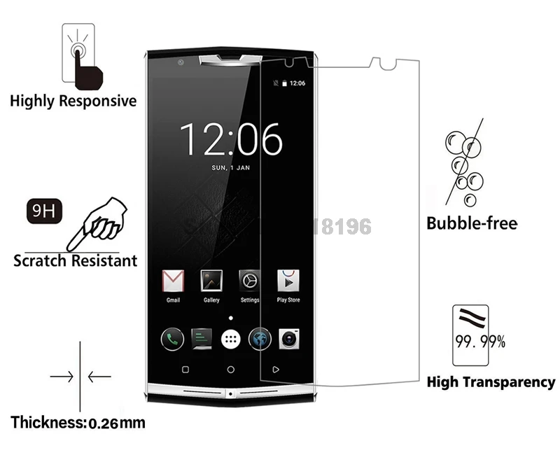 Закаленное стекло для Oukitel K10000 Pro защита экрана 9H усиленный защитный чехол K13