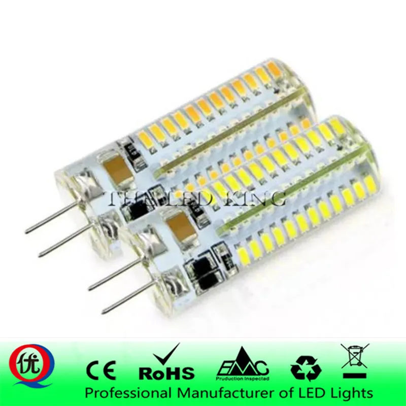 1 шт./лот G4 Светодиодная лампа 3 Вт 7 9 12 15 Bombillas DC12V AC220V SMD3014 галогенная 360 Угол луча