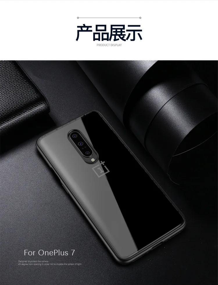 Oneplus 7 Чехол IPAKY oneplus 7pro Чехлы Прозрачный ударопрочный ТПУ+ PC Гибридный противоударный чехол oneplus 7 Pro oneplus 7 Чехол