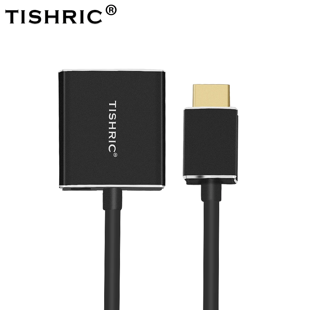 TISHRIC 2018 самый новый HDMI к VGA кабель адаптер 1080P с Мощность нет аудио Мужской Женский