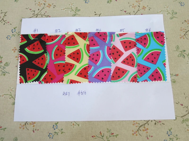 Мягкий шелковистый атласный шармёз материал шарфы подкладки Diy арбуз ткань|watermelon