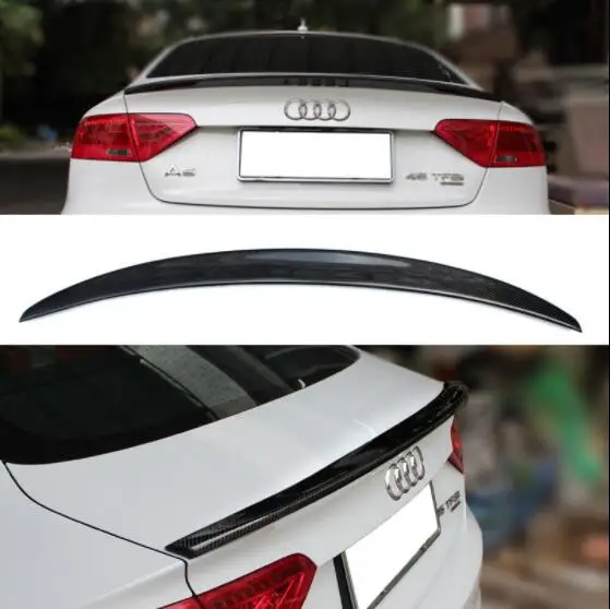 Углеродное волокно заднего крыла багажник выступ Спойлеры для AUDI A5 S5 RS5 2017 2018 2019