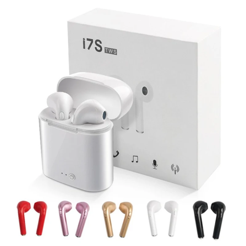 Grezoo i7s Tws Bluetooth наушники вкладыши стерео с зарядной коробкой для iPhone и