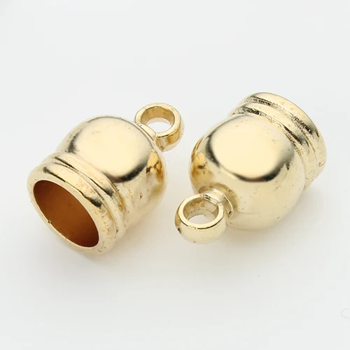 Обжимные Концевики для бижутерии бусины золотого серебряного бронзового цветов