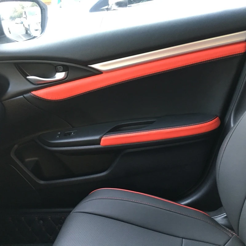 Для Honda Civic 10 поколения 2016 2017 панель для автомобильной дверной ручки подлокотник