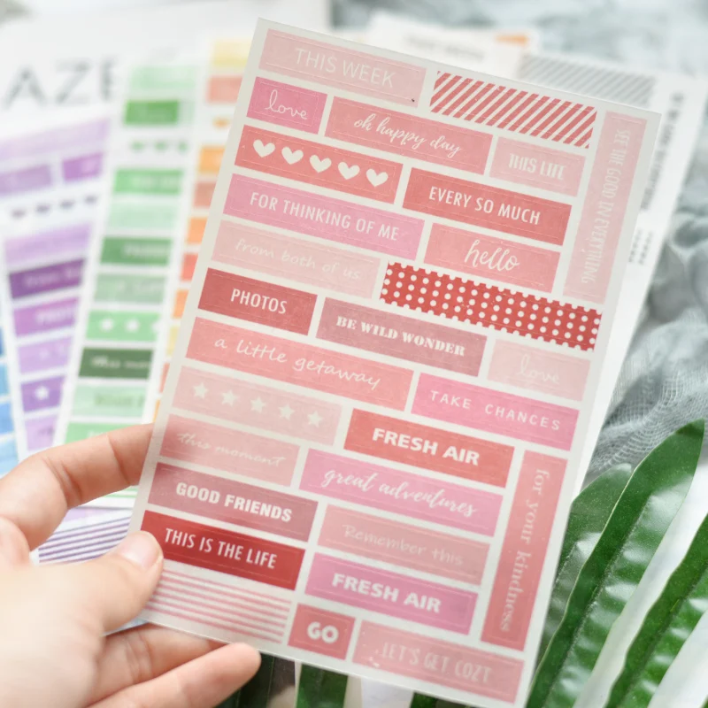 8 листов/уп предложении Self бумажные наклейки для Скрапбукинг &quotсделай сам&quot