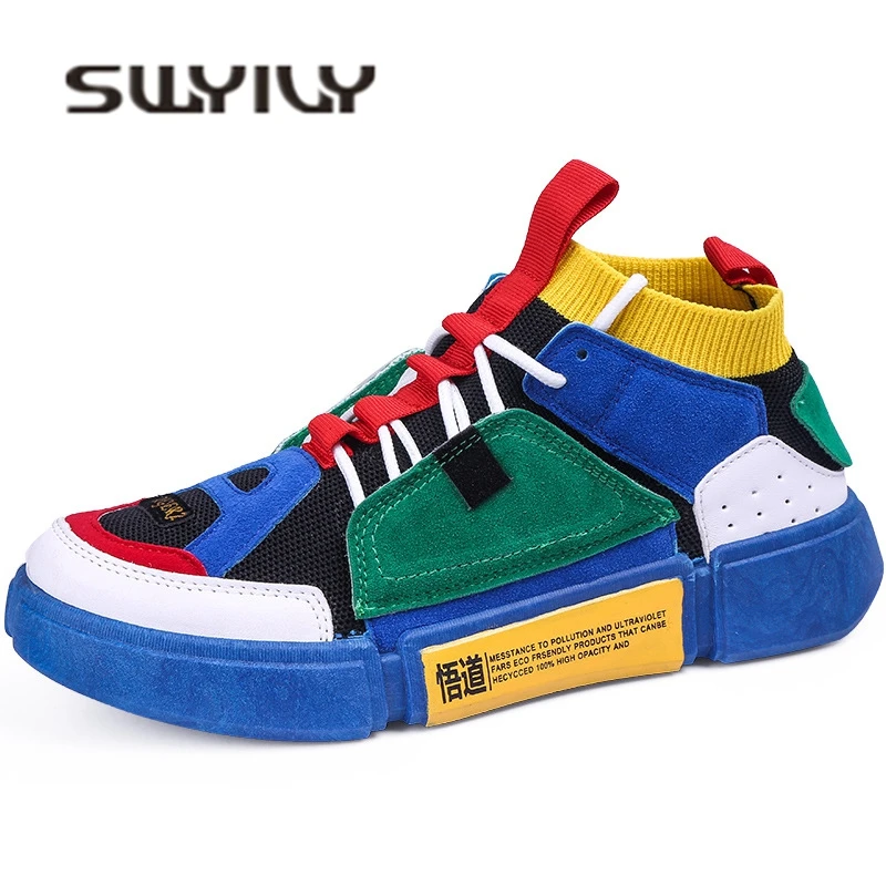 Женские кроссовки носки SWYIVY на платформе унисекс 44 размера новинка 2019 дышащая