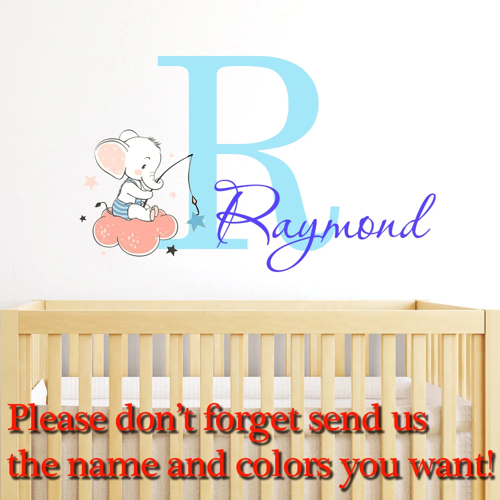 Dreamarts Personalized Name Wall Sticker DIY Stars Home Decor Nursery Kids Room Decals Removable Vinyl C36 | Дом и сад