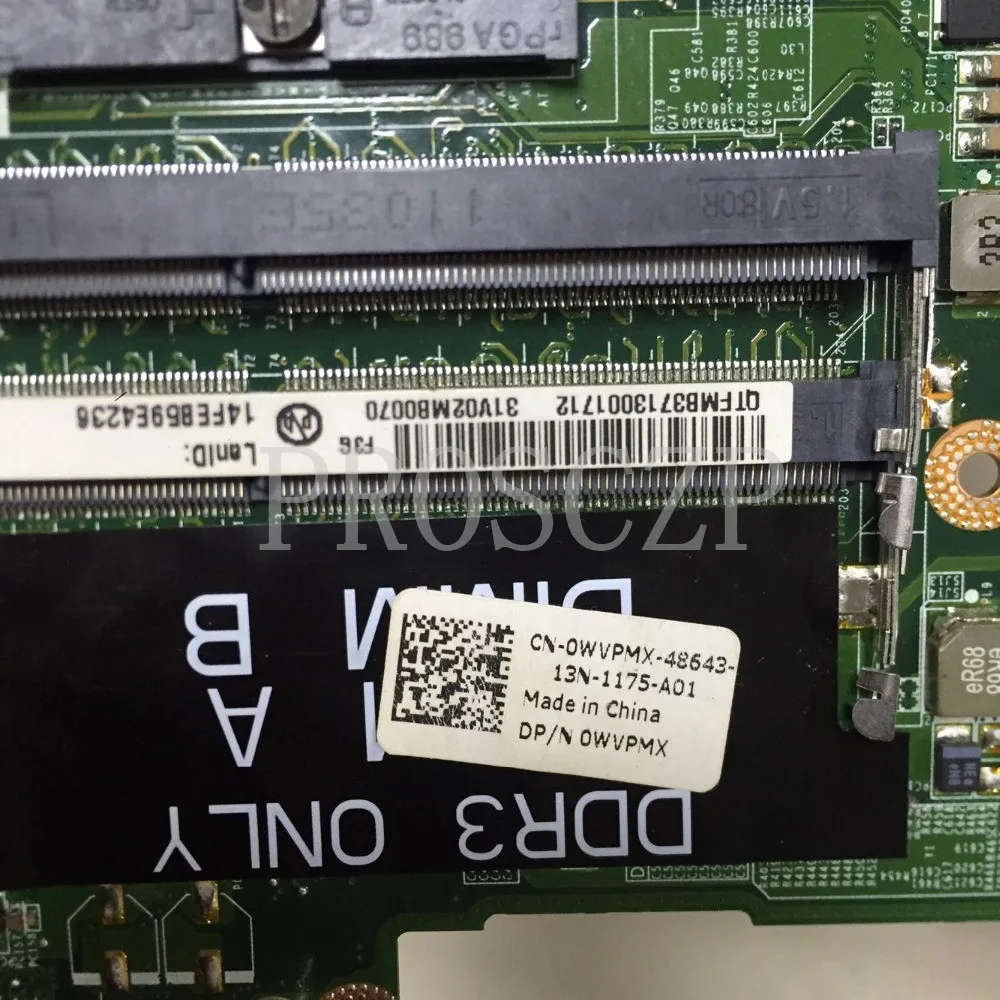 Высококачественная материнская плата для ноутбука N4110 CN-0WVPMX 0WVPMX DAV02AMB8F0 100%