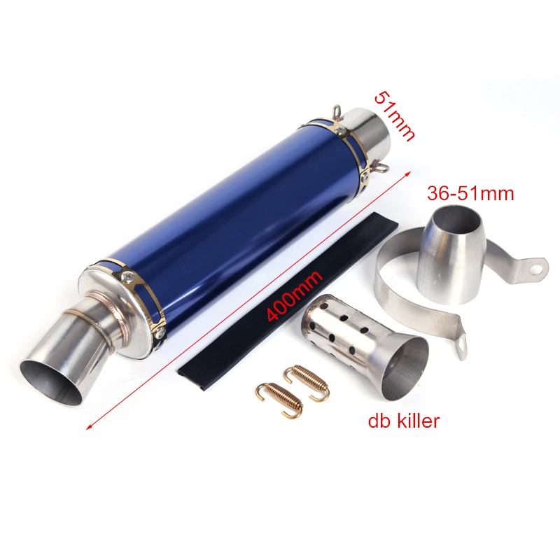 Universal Motorcycle dirt bike SC exhaust systems escape pipe db killer silencer fz6 cbr125 trk502 cb190r | Автомобили и