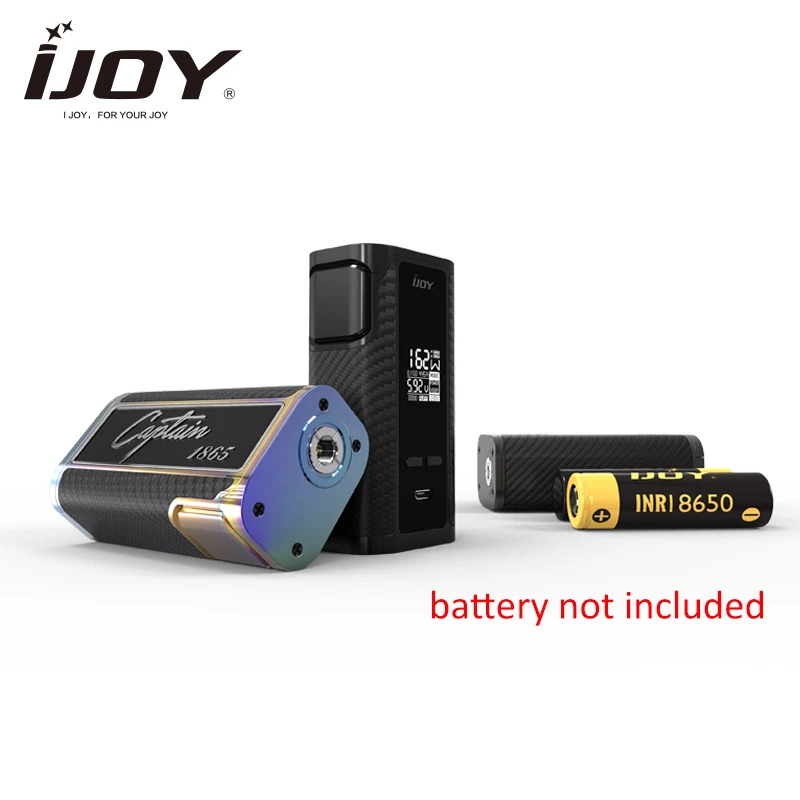 Оригинальный IJOY капитан 1865 коробка мод 162 Вт выход 0 96 дюймов OLED и огромный дисплей
