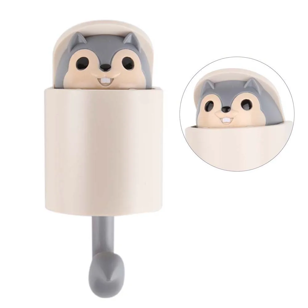 Настенный крючок для белки креативный держатель ключей стрейчевый настенный