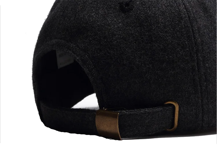 Брендовая мужская шерстяная шляпа Snapback регулируемая бейсбольная кепка с