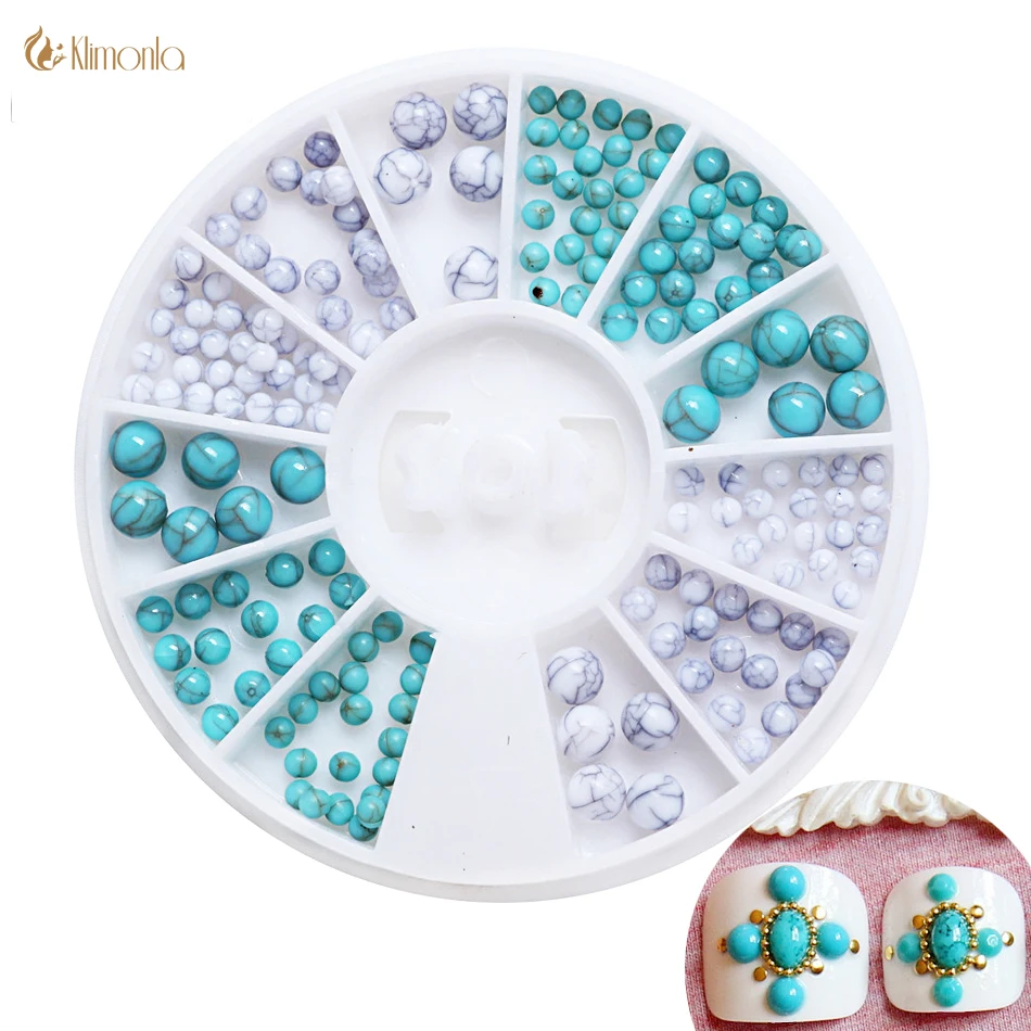 1 шт. акриловые украшения маникюрные бирюзовые шпильки принадлежности колесо 3D