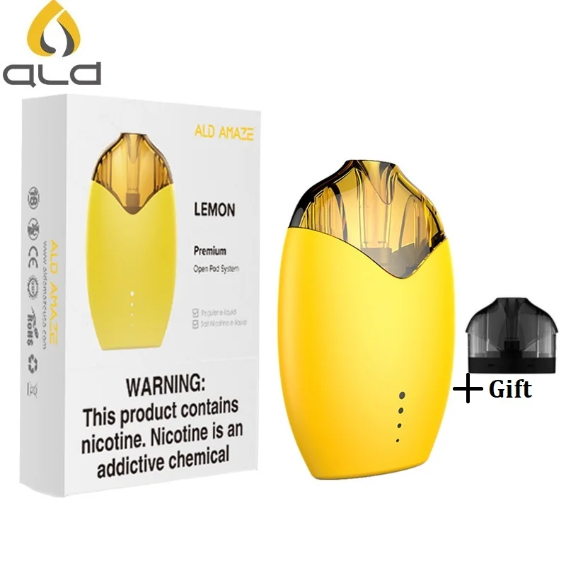 Оригинальный стартовый набор для электронных сигарет ALD LEMON с баком 3 мл 520 мАч