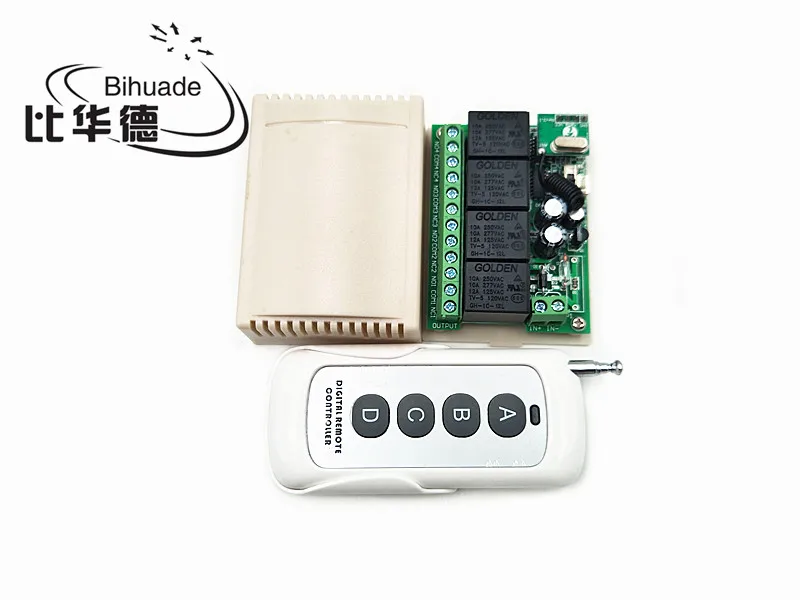 315Mhz Universal Wireless Remote Control Switch DC 12V 4CH relay Receiver Module For 1527 learning code 315 Mhz Transmitter | Электроника